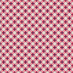 Ancient Geometric pattern in repeat. Fabric print. Seamless background, mosaic ornament, ethnic style.