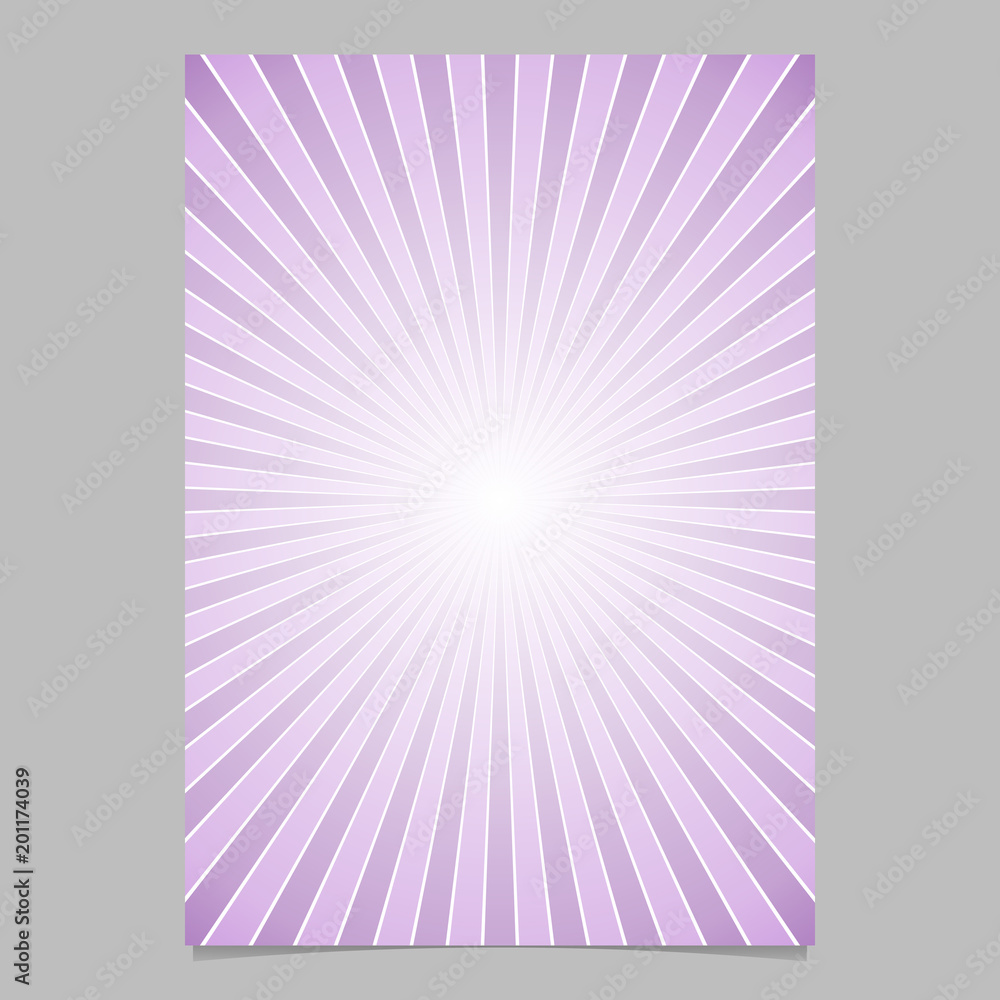 Aufkleber gradient ray burst page template - vector brochure background graphic design with striped rays