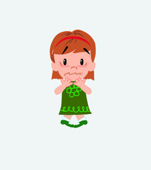 White girl shrugged in fear.