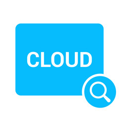 Magnifying Optical Glass With Words Cloud