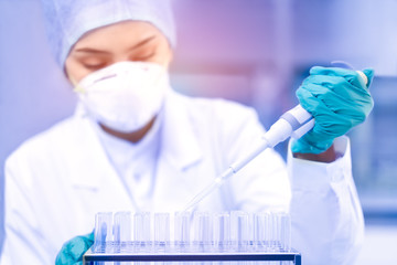Female scientist in the laboratory