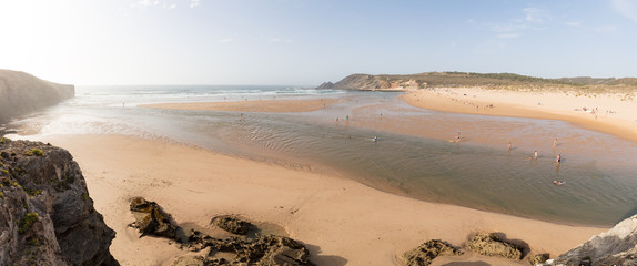 Amoreira beach and river