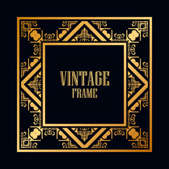 Art Deco frame border