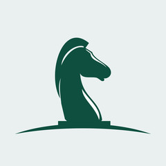 Chess Knight Piece Vector illustration