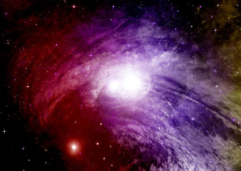 galaxy in a free space