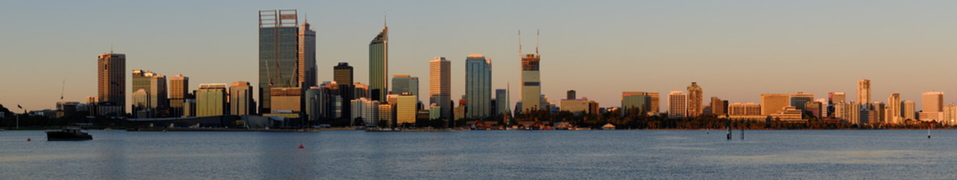 Perth Night View Seeing From South Perth