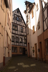 old historic houses and lane in Cochem Germany