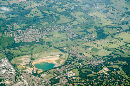 Sevenoaks Quarry, aerial view