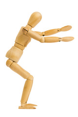 figure in post jumping pose