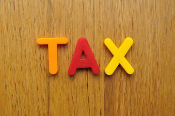 Tax word