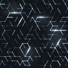 Abstract polygonal space. Background with connecting dots and lines. Graphic concept for your design