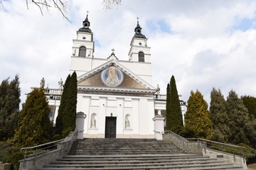 front kościoła katolickiego Sokółka - obrazy, fototapety, plakaty