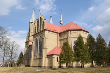 kościół katolicki Krynki - obrazy, fototapety, plakaty