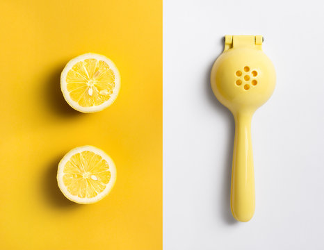 Fruit Lemon Lime Orange Squeezer Manual Hand Press Citrus  fruit Juicer Tool.