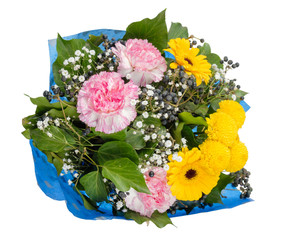 Colorful spring flowers bouquet