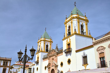 Obraz premium Church in the old town of Ronda. Andalusia