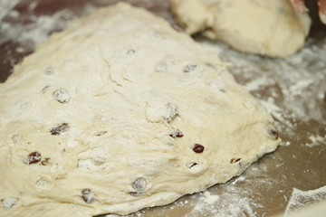 Fresh bread dough 