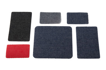 Verschiedene Jeansflicken zum Aufbügeln