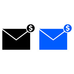 Envelope with money icon