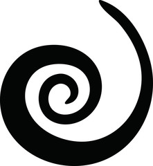 Black Spiral shape