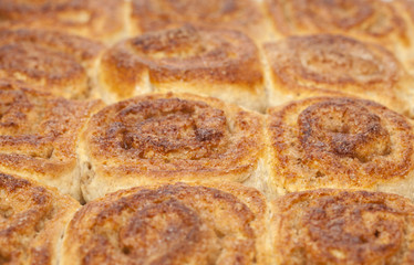 freshly made cinnamon buns