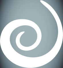 White Spiral shape
