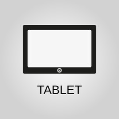 Tablet icon. Tablet symbol. Flat design. Stock - Vector illustration