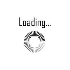 Download sign. Load icon. Load system. Data load. Loading bar. Load icon. Vector stock illustration. - stock vector