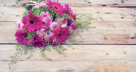 Grußkarte - Blumenstrauß Frühling - Muttertag Blumen