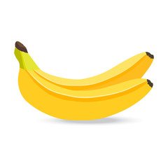 Vector banana isolated on white