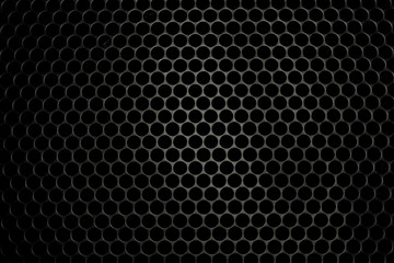 Abstract close up view of music speaker