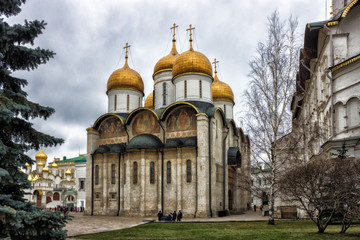 Fototapeta na wymiar Assumption Cathedral in Moscow