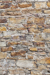 old rotten vintage stone wall