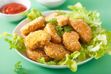 vegan soy nuggets healthy meal