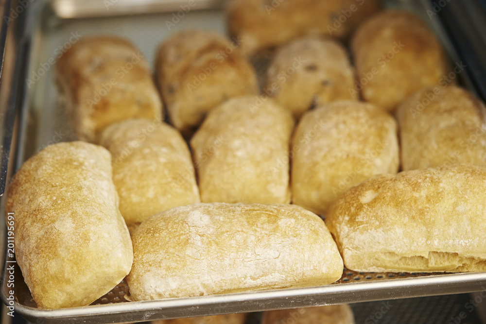 Poster bread at bakery