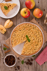 Crumble apple cake. 