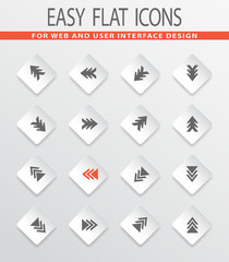Arrows icons set