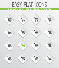 Basket icons set