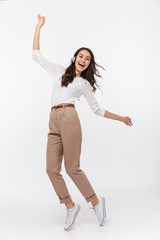 Full length portrait of a happy asian businesswoman