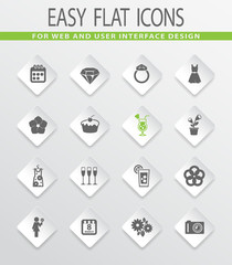 Womens Day icons set