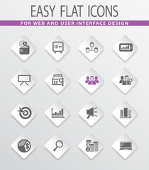 Marketing icons set