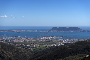 Fototapeta na wymiar vista de la bahía de algeciras, cádiz
