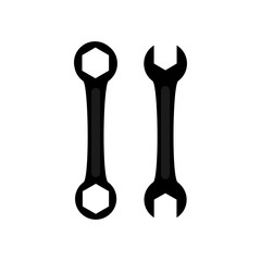 Wrench icon. Vector Illustration