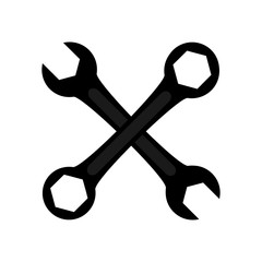 Wrench icon. Vector Illustration
