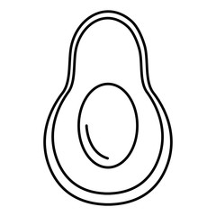 fresh avocado vegetable icon vector illustration design