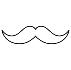 mexican mustache isolated icon vector illustration design