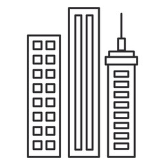 buildings cityscape isolated icon vector illustration design