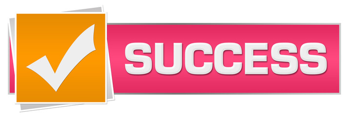 Success Pink Orange Horizontal 