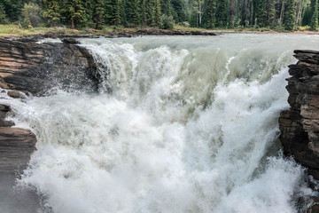 View of the mountain river. Banff National Park Canada