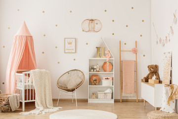 Scandi child's bedroom interior